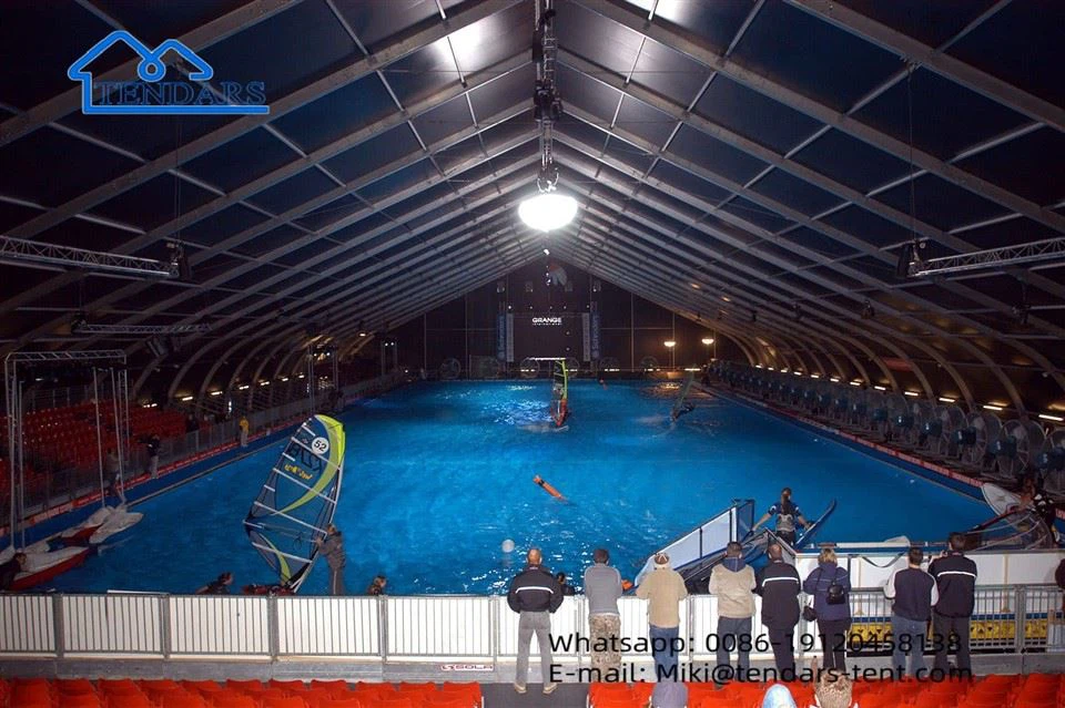 Namiot sportowy w kształcie brzoskwini-